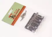 Genuine Kluson Vintage 70s Replacement Jazz Bass J-Bass Bridge - Chrome KVBB70C