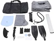 1 Person Inflatable Kayak Set Thickened PVC Portable Blow Up Canoe Boat with Hand Pump Paddle Storage Bag Fishing