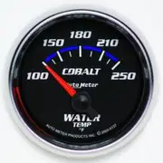 Autometer Cobalt Water Temperature Gauge Electric - 100 - 250 F, 2 1/16 Inch, Short Sweep, AU6137