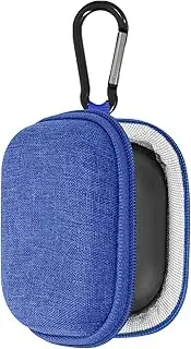 [Geekria] Shield Earbuds Case Compatible with Jabra Elite 10 Gen 2, Elite 75t, Elite 65t, Elite10 True Wireless Earbuds, Replacement Hard Shell Travel Carrying Bag with Carabiner Clip (Blue)