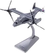 Generic 1/144 Scale V22 Helicopter Gift Diecast Alloy Fighter for Cafe Bedroom Home
