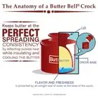 Original Butter Bell Crock, Black Matte, new in box!