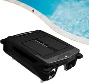 Automatic Pool Skimmer Cleaner Robot, Solar Pool Cleaner with Dual Charging Mode, Maximum Cleaning Area 80㎡, Fault Prompt, 2500mAh Rechargeable Battery, 2 Cleaning Modes, for Home Use