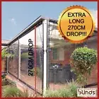 SALE 120cm X 270cm EXTRA LONG DROP Bistro Cafe Patio Verandah Outdoor Blinds