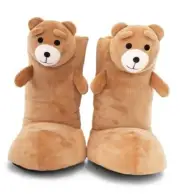 Snuggaboots Plush Teddy Bear Boots - Incredidbly Soft and Comfortable Premium