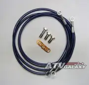 Streamline Steel Braided Front Brake 2 Line Kit Blue Banshee 350 All Years