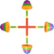 ibasenice 2pcs Adjustable Dumbbell Weight for Indoor Inspiring Fitness Fun for Home Kindergarten and School Activities