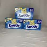 3-Pack Snuggle Super Care Lillies & Linen Fabric Softner 40 Sheets Each