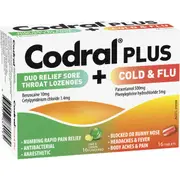 Codral Plus Cold & Flu Tablets Plus Sore Throat Lozenges 32 pack