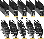 110PCS Oscillating Saw Blades Set, Professional Oscillating Tool Blade for Soft Metal Wood Plastics, Quick Release Multi Tool Blades Kits for Oscillating Tool Accessories