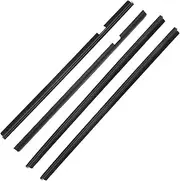 One Set Outer External Window Glass Rubber Waist Seal Strip Rear + Front + Right + Left Compatible for Land Rover Defender 110 3.9L ALR5982