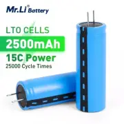 2.4v 2500mah LTO 23680 Li-ion Titanate Cell 15C Power Rechargeable Battery