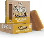 HENCH – Mens Soap Bar 2 Pack Handcrafted Natural Soap for Men Exfoliating Moisturising Man Soap Palm Oil Free and No Harsh Chemicals Soothes Dry Irritated Skin (Gold Rush Honey 2pk)