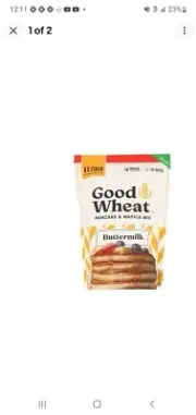GoodWheat Pancake & Waffle Mix, Buttermilk, 16 Oz - Pack Of 4