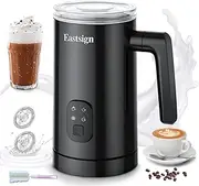 [Eastsign] Milk Frother, Frother for Coffee, 4 in 1 Electric Milk Frother and Steamer, Warm and Cold Foam Maker, Hot Chocolate Maker, Milk Warmer, 12oz/350ml Coffee Frother for Latte, Cappuccino, Matcha