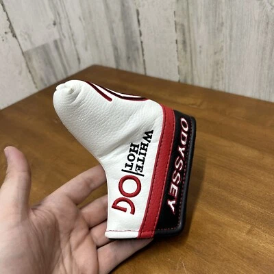 Odyssey Golf White Hot OG Blade Putter Head Cover White/Black/Red