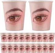 Eyelash Practice Supplies | Eyelash Extension Supplies Aids - Beauty Eyelash Practice Paper Cup for Men, Women, Adults, Eyelash Beautician