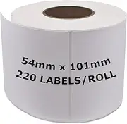 Compatible Dymo 99014 Labels 54mm x 101mm Address Shipping Label 220 Labels/Roll for All 4XL 450 400 Turbo Duo SD99014 (4 Rolls (880 Labels))