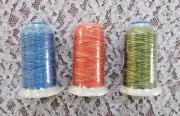 Thread Art Designer Machine Embroidery Thread Lot of 3, Polyester 1000M Spools