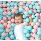 波波海洋球加厚彈力球嬰兒玩具球池寶寶玩具兒童彩色球0-1歲(660元)