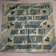 Pillow Cover May troubles be less Blessings be more Zipper Bottom 274590
