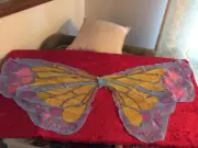 COSTUME BUTTERFLY WINGS child size - CHIFFON FABRIC QUALITY ITEM