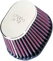 K&N RC-0984 Universal Powersports Performance Clamp-On Oval Tapered Air Filters for 1982 Honda CB750C Custom 750 (Set of 4)