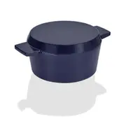 Stanley Rogers Cast Iron 28cm / 6.5L French Oven Grill Duo - Midnight Blue