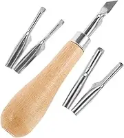 HOODANCOS Pottery Tools 5pc Metal Clay Set for Clay Pottery Projects