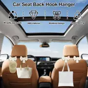 8Pcs Bow Car Seat Headrest Hook Plastic Bowknot Car Seat Back Hook Elegant jefDc