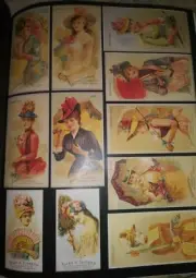 Set Of 11 Vintage women pretty Junk Journal Ephemera Scrapbooking
