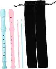 Kisangel Pack German Style Soprano Recorder for Boys and Girls Boy Girl Musical Instruments Educational Toys Abs Plastic and Safe