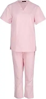 [Dickly] Nursing Scrubs Scrubs Set Top and Pant Nurses Day Gift Workwear Short Sleeves Nursing Uniforms Set for Nursing Massaging