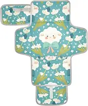 Reusable Diaper pad Changing mat with Tissue Pocket Waterproof Changing pad for Baby Lightweight & Foldable Changing Station