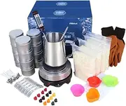 Electric Candle Making Kit Wax Melter Pouring Pot Soy Wicks Thermometer DIY