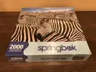 2005 Springbok 2000 Piece Zebra Herd Jigsaw Puzzle Sealed - 34" x 42.5"