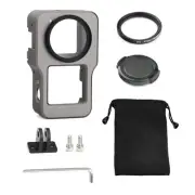 Camera Protective Frame Cover+UV Filter+Lens Cover+Adapter For DJI Action 2 D