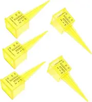 Outdoor Rain Gauge Sprinkler Set 5 Pack Accurate Lawn Water Monitoring Decorative Plastic Water Level Meter for Garden Use