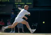 Boris Becker of Germany at Wimbledon June 1993 Becker lost in the - Old Photo 3