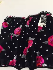 CRYSTELLE DESIGNER CORSET SEXY FLORAL NWT SZ 14 B