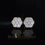 Miracle Set 0.40ct Real Diamond 925 Silver Yellow for Men / Women Stud Earring
