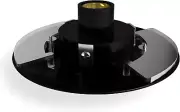 Black Wing Clip Post Top Fitter | Fits Lamp Post Globes and Acorns Wit