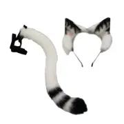 Cats Ear Cats Foxes Animal Tail Cosplay Costumes Fauxs Furs Hairclip Headdress