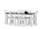 LE FRANSCHHOEK 7 Piece Dining Suite with Clouds Dining Chairs