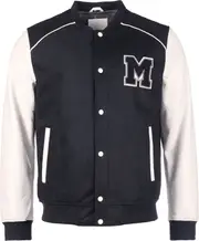 Mustang Milled, leather/textile jacket , color: Black/Light Grey , size: XXL