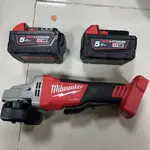 美規新品 MILWAUKEE米沃奇 進口二手 外匯M18 2780-20 鋰電無碳刷 10MM 砂輪機4吋 米沃奇砂輪機