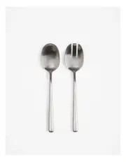 [Country Road] Nolan Salad Servers in Brushed Steel