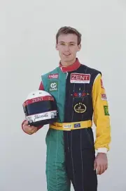 Bertrand Gachot Of France Of The Central Park Venturi Old F1 Racing Photo