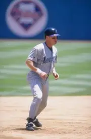 Infielder Matt Williams of the Arizona Diamondbacks in action 1998 Old Photo 2