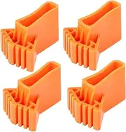 4pcs Ladder Feet Covers Extenstion Ladder Cover Non- Skid Ladder Feet Protectors Rubber Pads Step Ladder Feet Replacements (Orange)